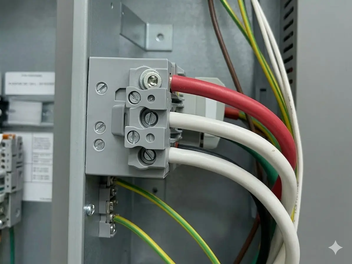 Panneau électrique en conditions normales